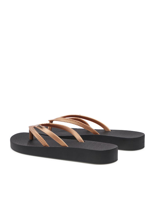 Bossa Soft Women's Flip Flops in Gold Color