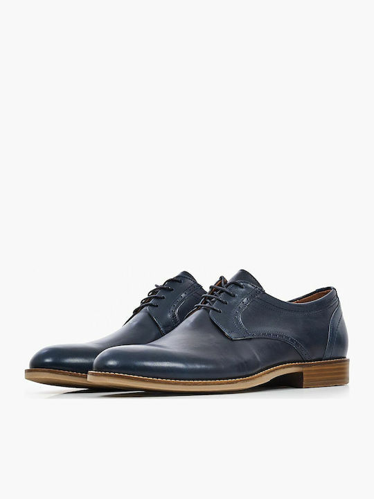 Men's Leather Casual Shoes Blue