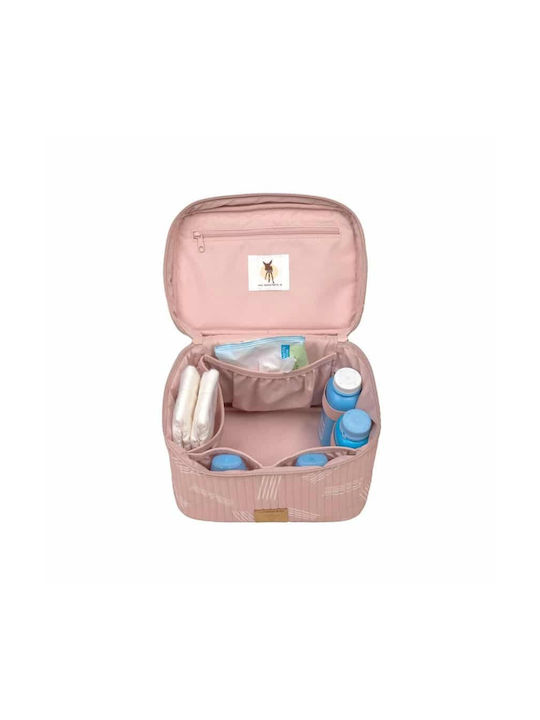 Laessig Necessaire pentru Pepinieră Stripes Rose Roz 1buc