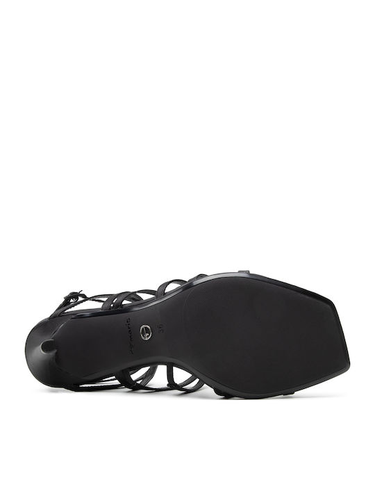 Stoff Sandalen Schwarz