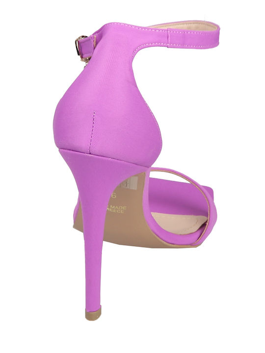 Stilettos Υφασμάτινα Πέδιλα Μωβ