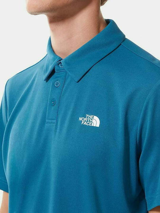 Men's Short Sleeve Blouse Polo Blue