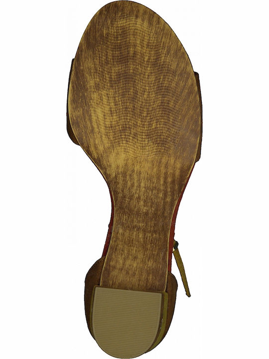 Suede Sandals Tabac Brown