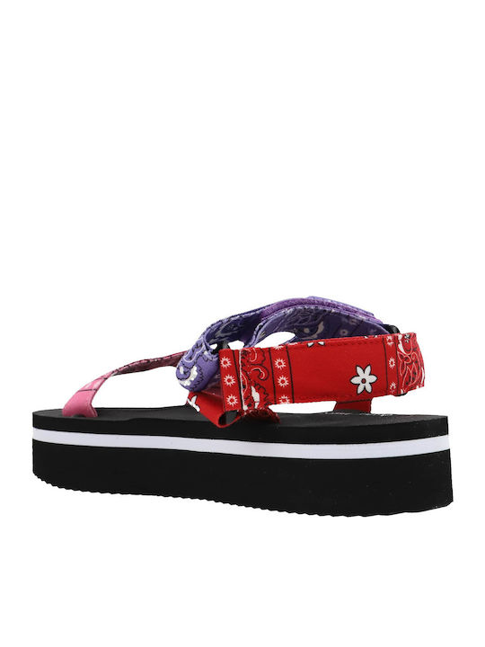 Camping7-LT Flatforms Damen Sandalen