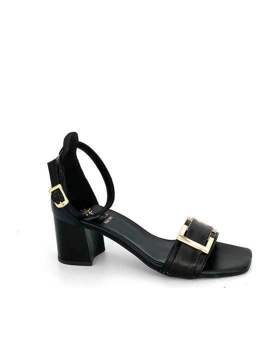 Leather Sandals Black