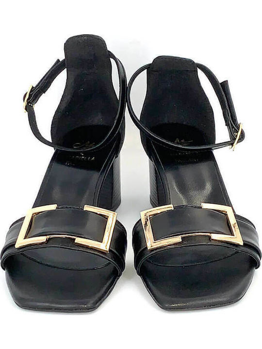 Leather Sandals Black