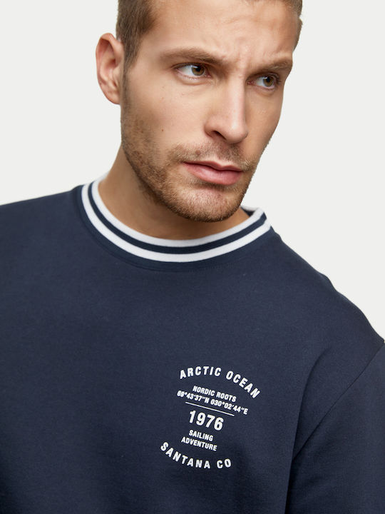 Snta Arctic Ocean Printed Sweatshirt Sweatshirt - Blue Navy