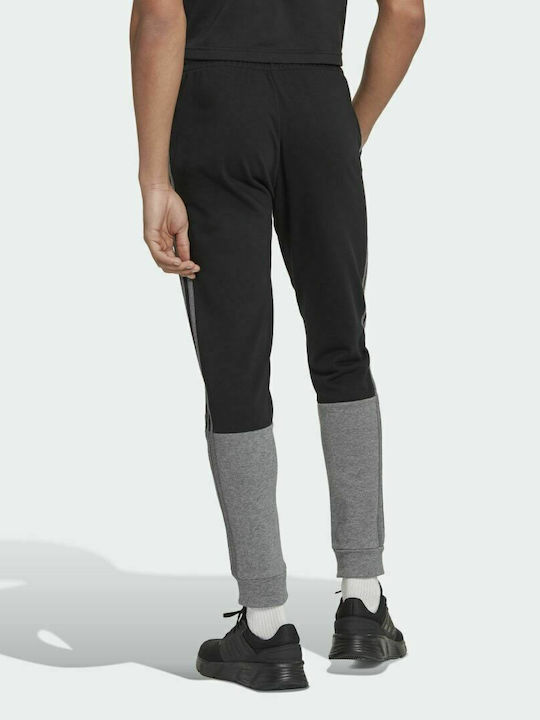 Adidas Essentials Mélange French Terry Men's Sweatpants with Rubber Black