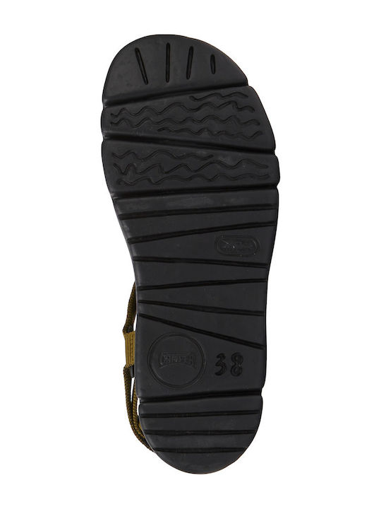 Oruga Up Γυναικεία Σανδάλια Sporty Flatforms Μαύρα
