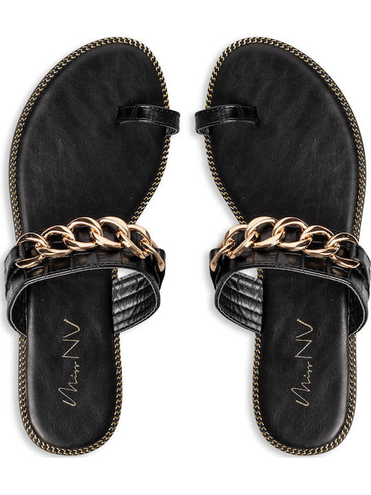 Women's Flat Sandals in Black Color