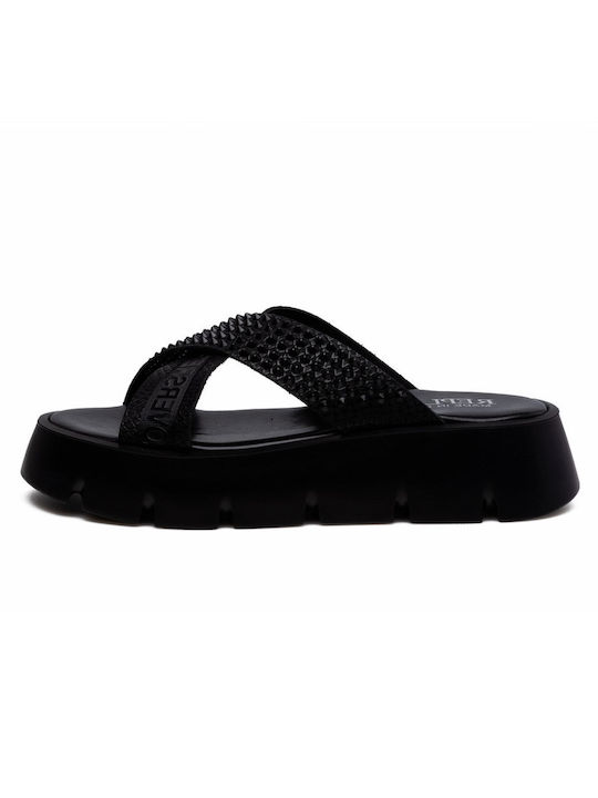 Noemi Sandale Casual Damă Din Piele Negru