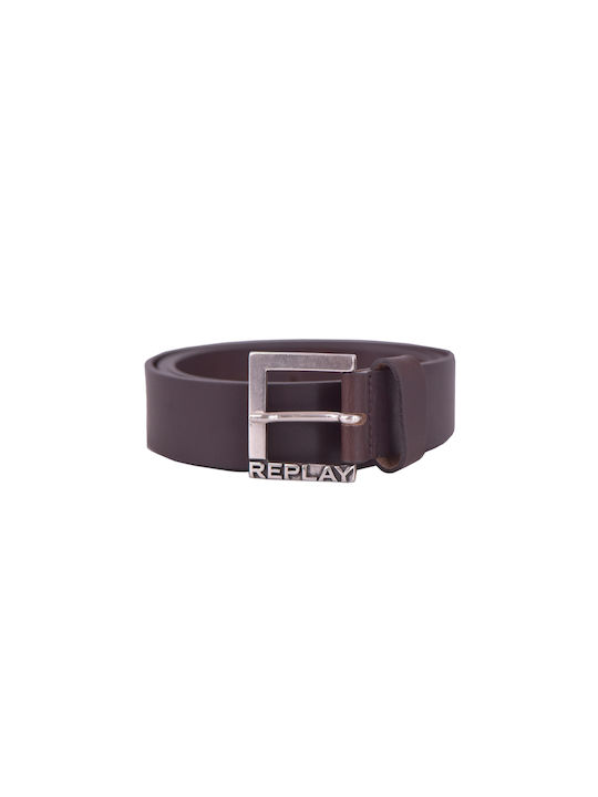 Replay Men's Leather Belt Brown