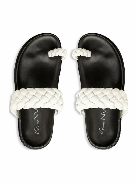 Women's Flat Sandals in White Color