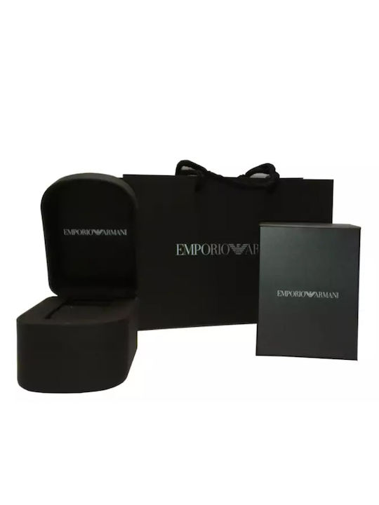 Emporio Armani Cufflink from Steel In Silver Colour