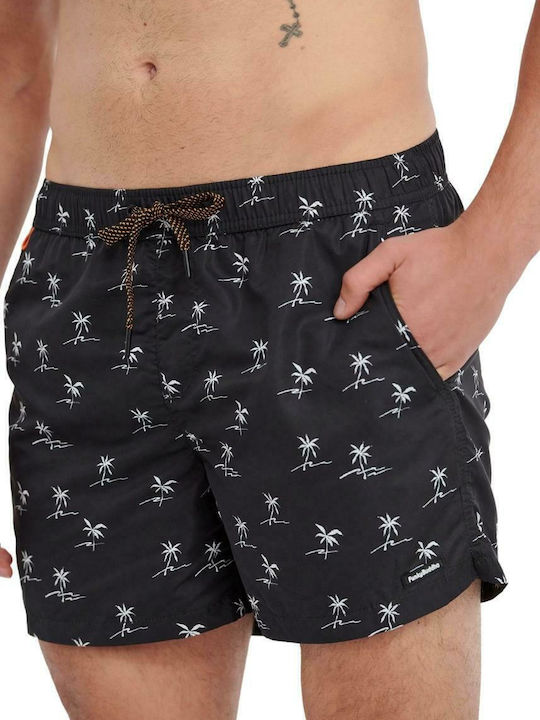 Men's Swimwear Shorts Black with Patterns