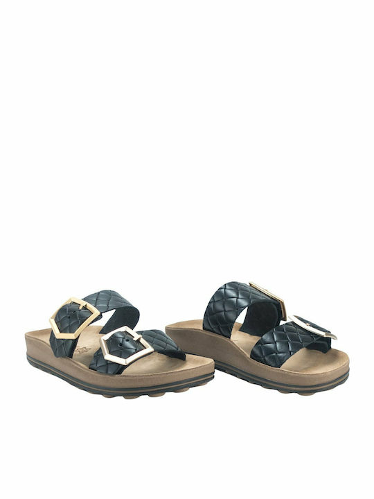 Taylor Leather Women's Anatomic Sandals Black Softy