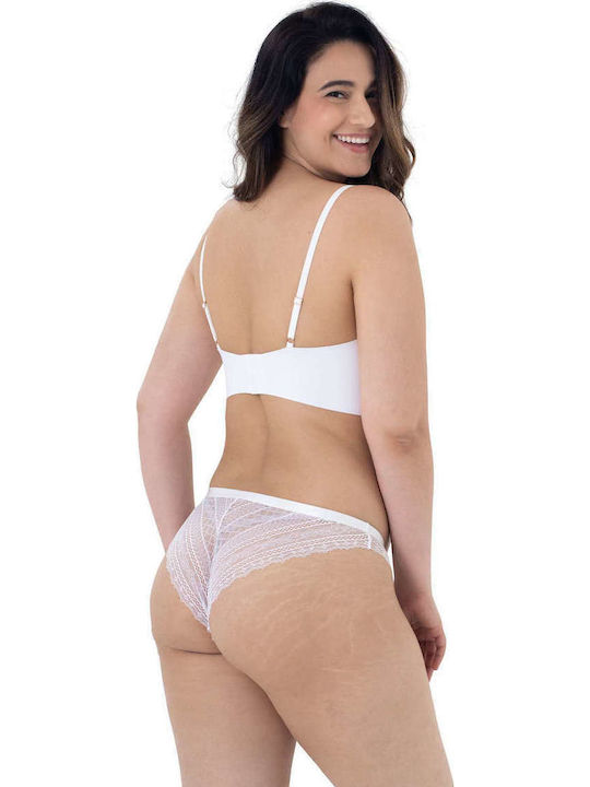 Caia Дамско Слип 2Pack с дантела White/Lilac