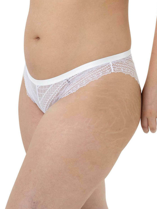 Caia Дамско Слип 2Pack с дантела White/Lilac