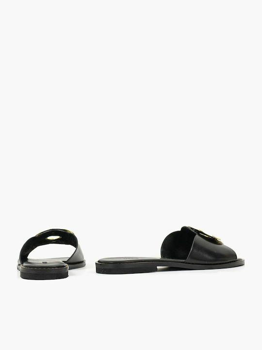 К4-110-Д Дамски Кожени Сандали Черни К4-110