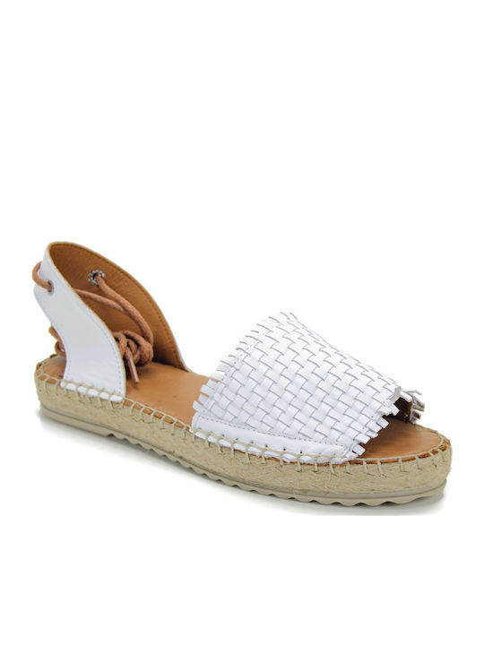 Women's Flat Sandals Anatomic in White Color