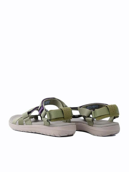 Women's Flat Sandals Anatomic Sporty in Green Color
