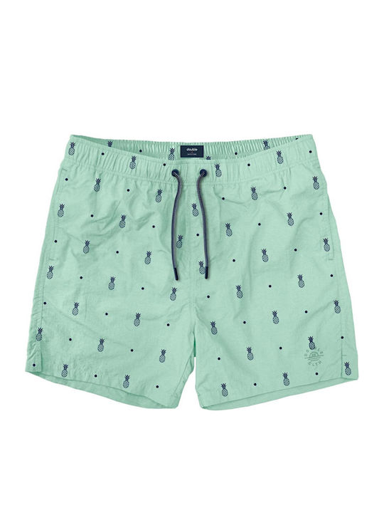 Men's Swimwear Shorts Mint with Patterns