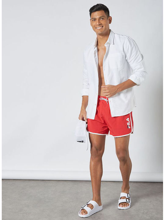 Malik Men's Swimwear Shorts Red