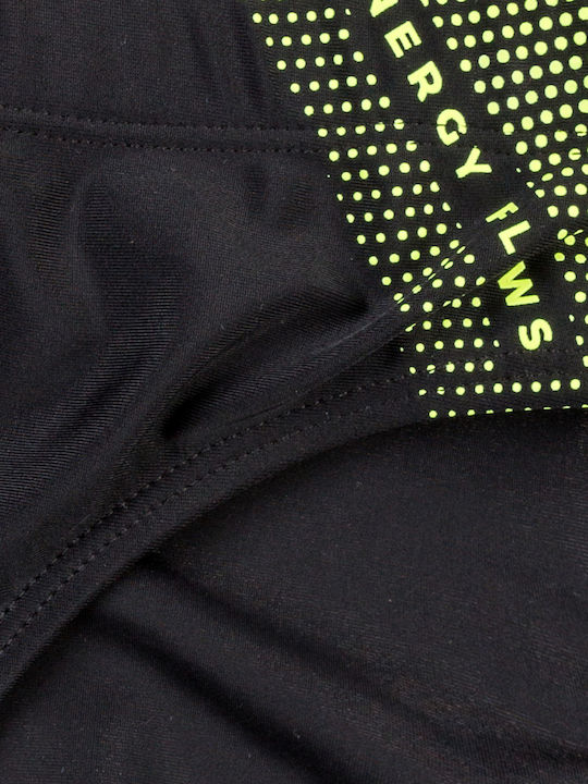 Herren-Bademode Slip Schwarz mit Mustern