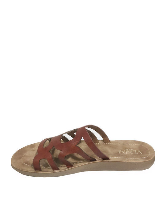 S37-13294 Γυναικεία Σανδάλια Καφέ