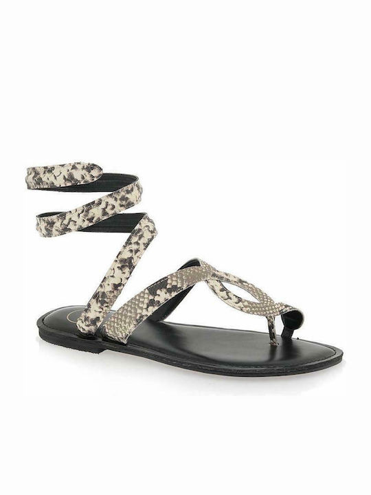 Exe Women's Flat Sandals in Black Color