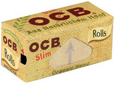 Ocb Organic Hemp Ролка за свиване на цигари Тясна с Тръбички 4м 1бр