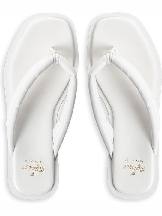 Women's Flat Sandals Flatforms in White Color