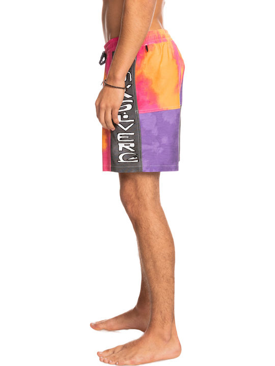 Acid Wash Herren-Bademode Kurze Hosen Schock Rosa Blumen