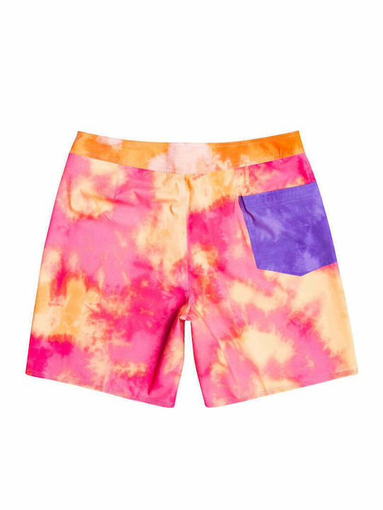 Acid Wash Herren-Bademode Kurze Hosen Schock Rosa Blumen