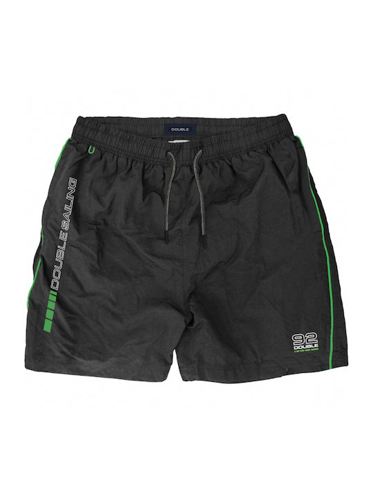 Double Herren Badebekleidung Shorts Schwarz