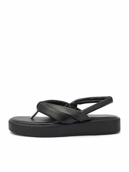 Дамски Сандали Платформи Черни