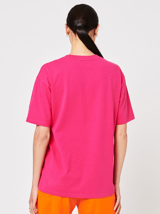 Superdry Γυναικείο T-shirt Φούξια