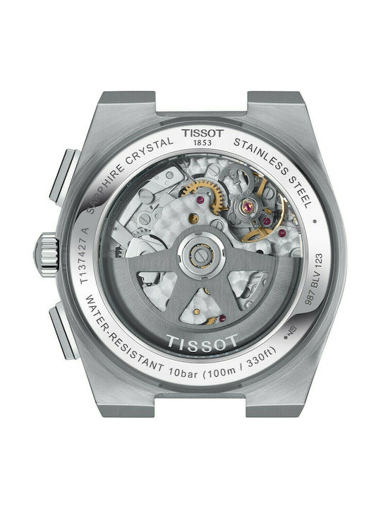 PRX Herrenuhr 42 mm Chronograph Automatik Silber