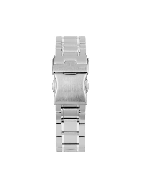 Jacques Lemans Hybromatic Watch Automatic with Silver Metal Bracelet