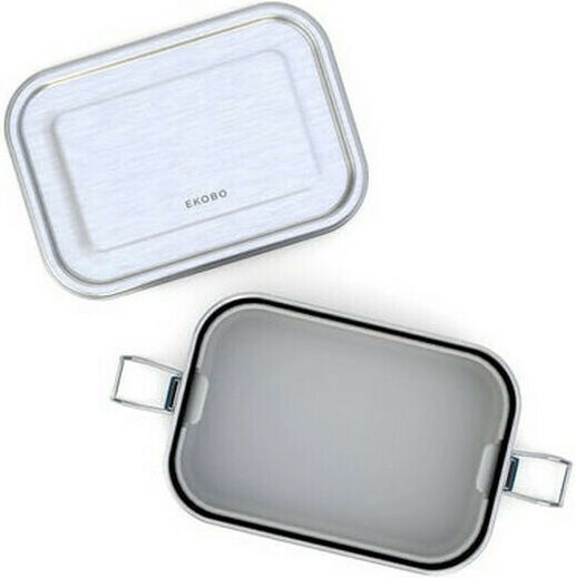 Ekobo Inox Mittagsbox Blau Mit Fächern 800ml