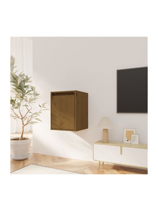Hängendes Wohnzimmer Nischenschrank aus Massivholz Braune 30x30x40cm