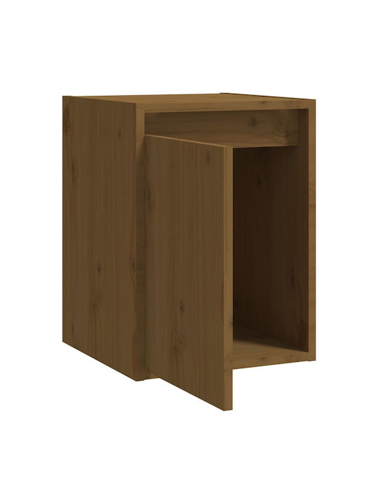 Hängendes Wohnzimmer Nischenschrank aus Massivholz Braune 30x30x40cm