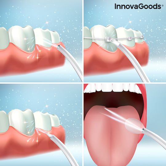InnovaGoods Denter Water Flosser 220ml Επαναφορτιζόμενο & Αδιάβροχο White
