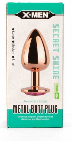 Debranet X-Men Secret Shine Classic Rose Anal Plug Small Pink