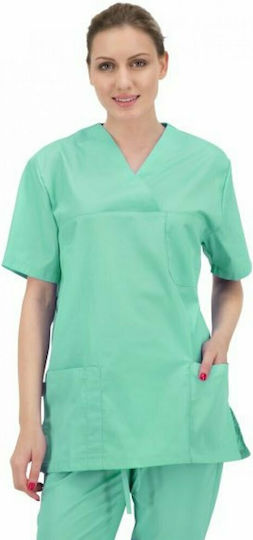 B-Well Angel Unisex Medical Blouse Green