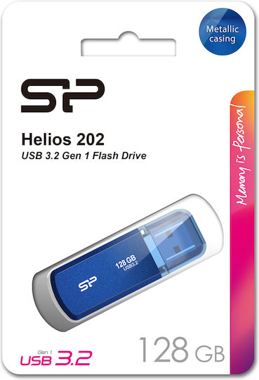 Silicon Power Helios 202 128GB USB 3.2 Stick Blue