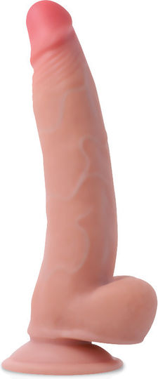 Rock Army Leopard Harness με Dildo 23cm στο χρώμα του δέρματος