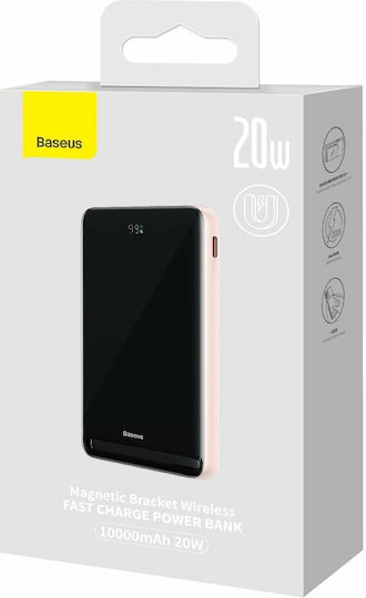 Baseus Power Bank 10000mAh 20W με Θύρα USB-C Ροζ