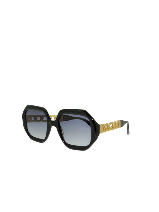 Gigi Barcelona Eirene Sonnenbrillen mit Schwarz Rahmen und Gray Verlaufsfarbe Linse 6700/1