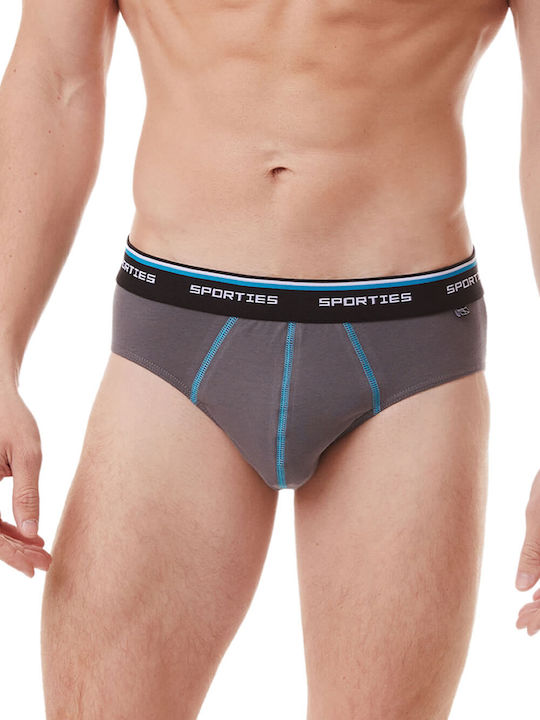 Herren Slips Black / Grey 2Packung